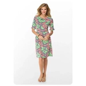Lilly Pulitzer Blanca Dress Multi Casting Call Silk Jersey Medium